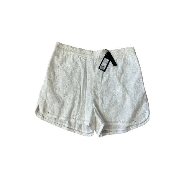 RAG & BONE Ivory Eyelet Shorts Size Small NEW - Picture 2 of 4